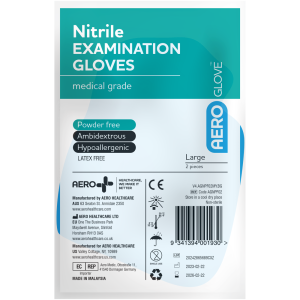 Large Nitrile Powder-Free Gloves Pair