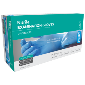 Large Nitrile Powder-Free Gloves Box/100