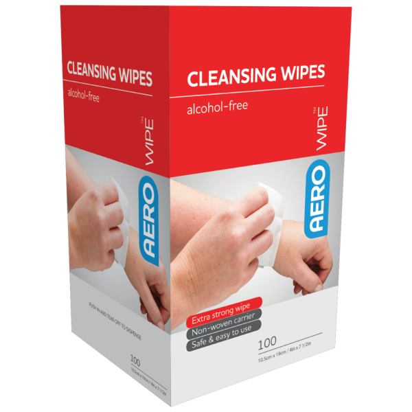 Alcohol-Free Cleansing Wipes Box/100